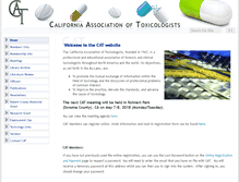 Tablet Screenshot of cal-tox.org
